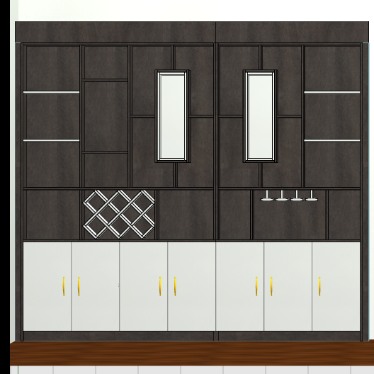 Panel furniture design and order dismantling software, one horizontal and one vertical six-sided painting cabinet, mobile phones, computers and tablets can be operated, and you can get started in three days