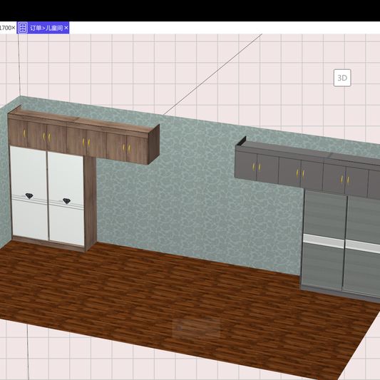The cabinet software is a good helper for the whole house customization, and the design and production are integrated!