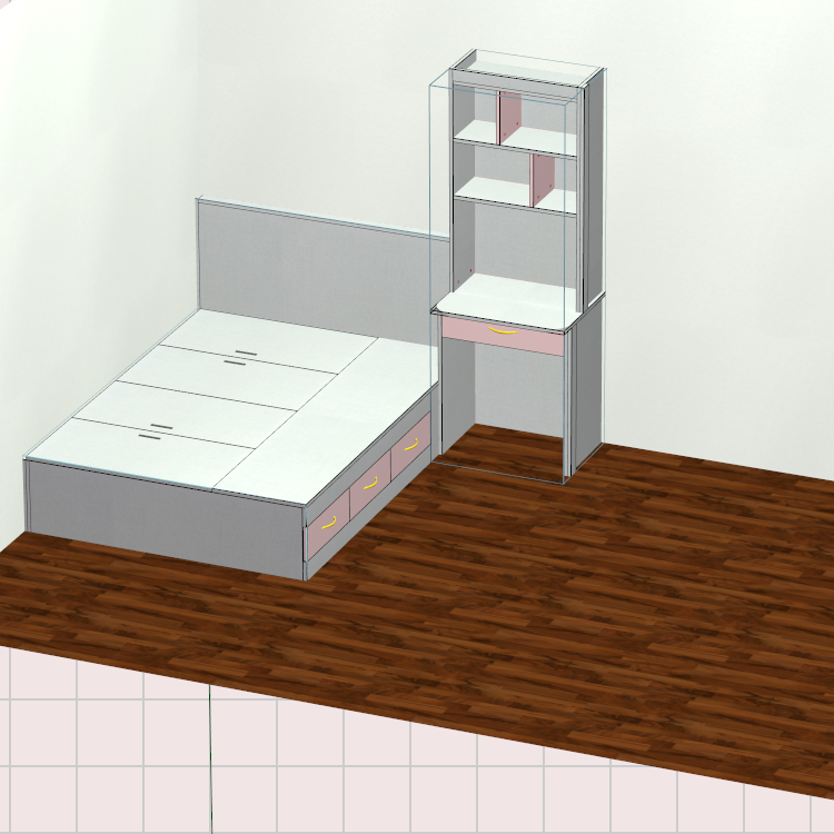 Panel furniture design and order splitting software, mobile phone and tablet design, computer material production, three-end synchronization