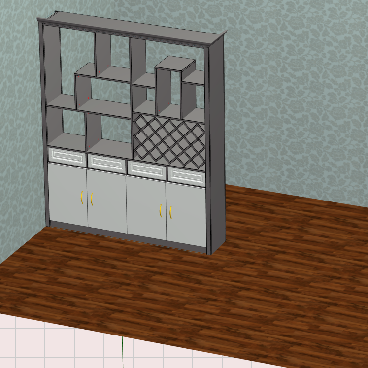 Panel furniture cabinet design and order splitting software, on-site measurement of the room can be out of the renderings, front-end design back-end production, front and back end through