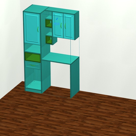 The cabinet software is unprecedentedly simple, and novices, carpentry masters, and installers can use a single rendering production software