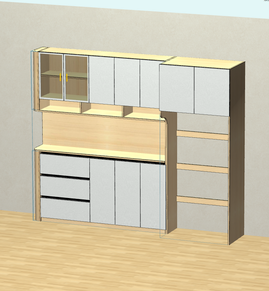 The cabinet software that can be drawn at the three ends of the mobile phone, computer and tablet can be drawn, and the number of logins is not limited, and the six-sided drawing can be connected to the cutting machine