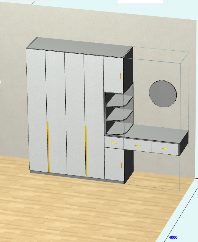 Remote eye remote docking customer customer scan the code to view the design 3D renderings electronic confirmation