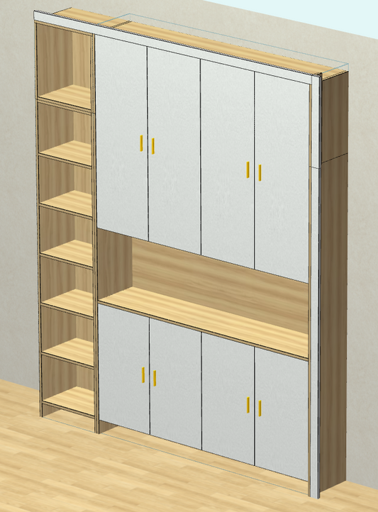 The cabinet software is unprecedentedly simple, and novices, carpentry masters, and installers can use a single rendering production software