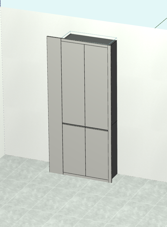 Cabinet design order splitting software, fool-style operation without CAD basis, one horizontal and one vertical six-sided painting cabinet