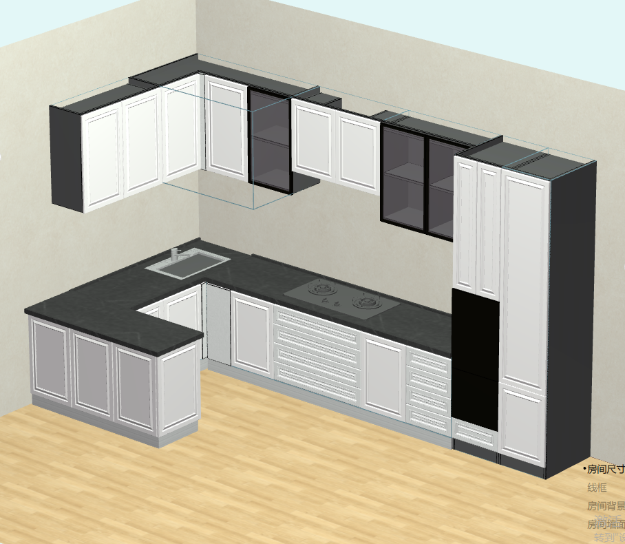 Panel furniture design order software, mobile phones, computers and tablets can be operated from three ports, on-site volume