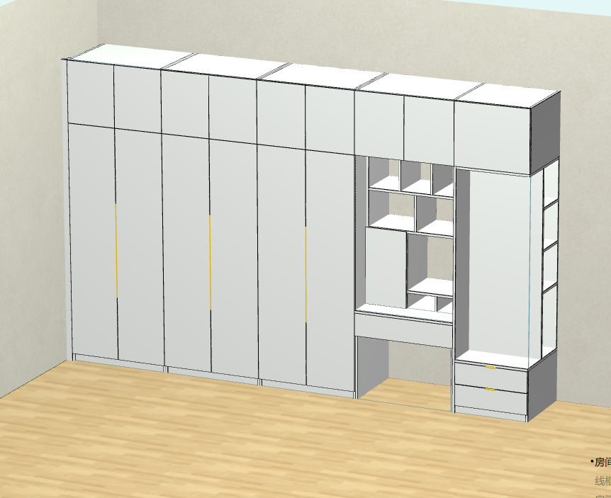 Panel furniture design and order dismantling software, one horizontal and one vertical six-sided painting cabinet, mobile phones, computers and tablets can be operated, and you can get started in three days