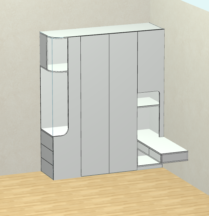 Panel furniture design and order dismantling software, one horizontal and one vertical six-sided painting cabinet, mobile phones, computers and tablets can be operated, and you can get started in three days