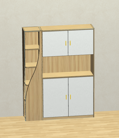 If you can't hire a designer and don't know CAD software, then try this cabinet for fools