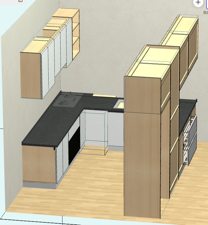 Cabinet software makes the design easier, and there is no need to understand the basics of CAD