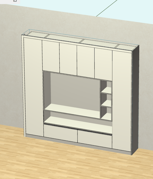 The cabinet software that can be drawn at the three ends of the mobile phone, computer and tablet can be drawn, and the number of logins is not limited, and the six-sided drawing can be connected to the cutting machine