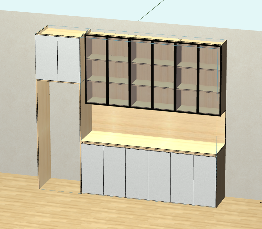 Cabinet software, simple operation, docking production, saving labor for the factory! Reduce costs! Improve the efficiency of design order splitting
