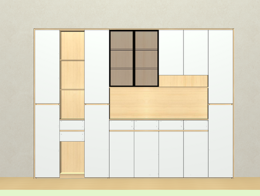 Panel furniture design and order splitting software, you can produce renderings after measuring the room on site, front-end design, back-end production, front and back end through, without any CAD foundation