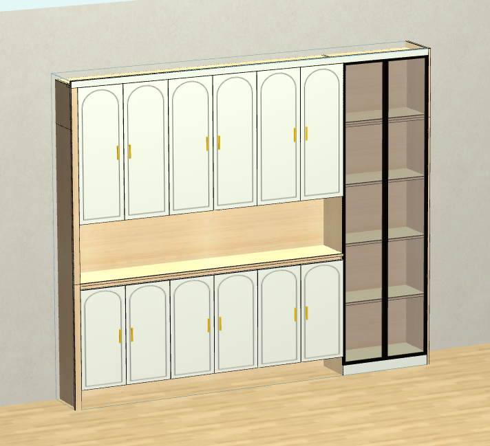 Panel furniture design and order splitting software, you can produce renderings after measuring the room on site, front-end design, back-end production, front and back end through, without any CAD foundation