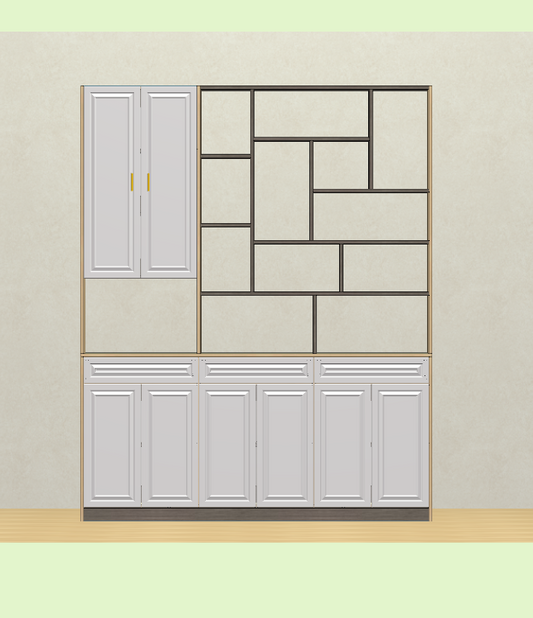 Panel furniture design order software, mobile phones, computers and tablets can be operated from three ports, on-site volume