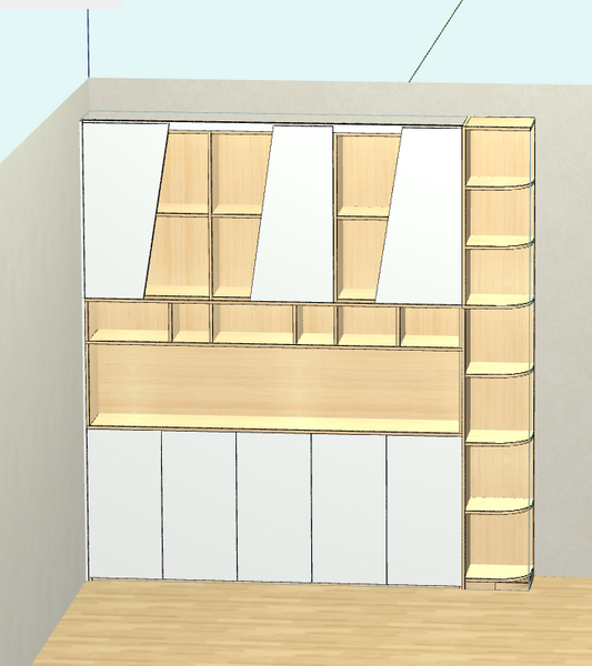 The cabinet software that can be drawn at the three ends of the mobile phone, computer and tablet can be drawn, and the number of logins is not limited, and the six-sided drawing can be connected to the cutting machine