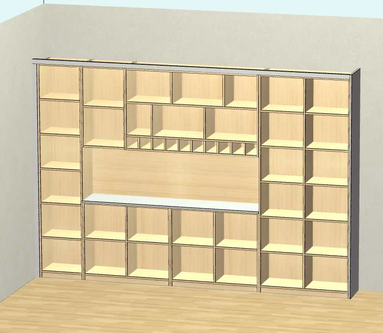 Cabinet software, one horizontal and one vertical six-sided drawing cabinet, one-click order splitting, quotation, CAD export!