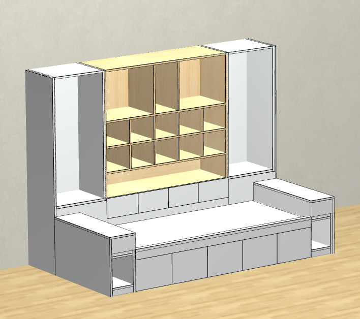 The cabinet software is a horizontal and vertical six-sided drawing cabinet, which can be operated by mobile phones, computers and tablets, and can be used in three days