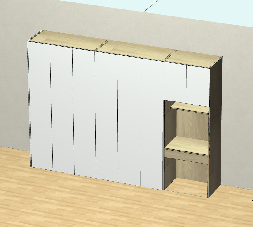 Panel furniture design, order splitting production software, you can draw cabinets with your fingers, one horizontal and one vertical, six sides of the drawing, mobile phone tablet data synchronization