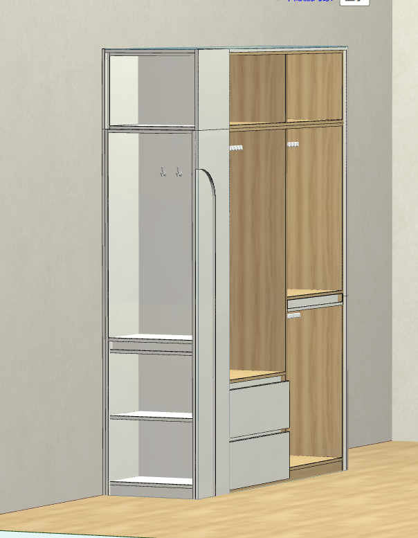 With this cabinet for dummies, you don't need to hire a designer, and you don't need a CAD software foundation