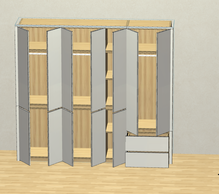 The cabinet software only needs to draw a diagram and split the order data to save time and labor