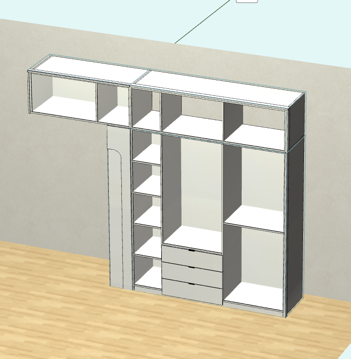 Panel furniture design, order splitting production software, you can draw cabinets with your fingers, one horizontal and one vertical, six sides of the drawing, mobile phone tablet data synchronization