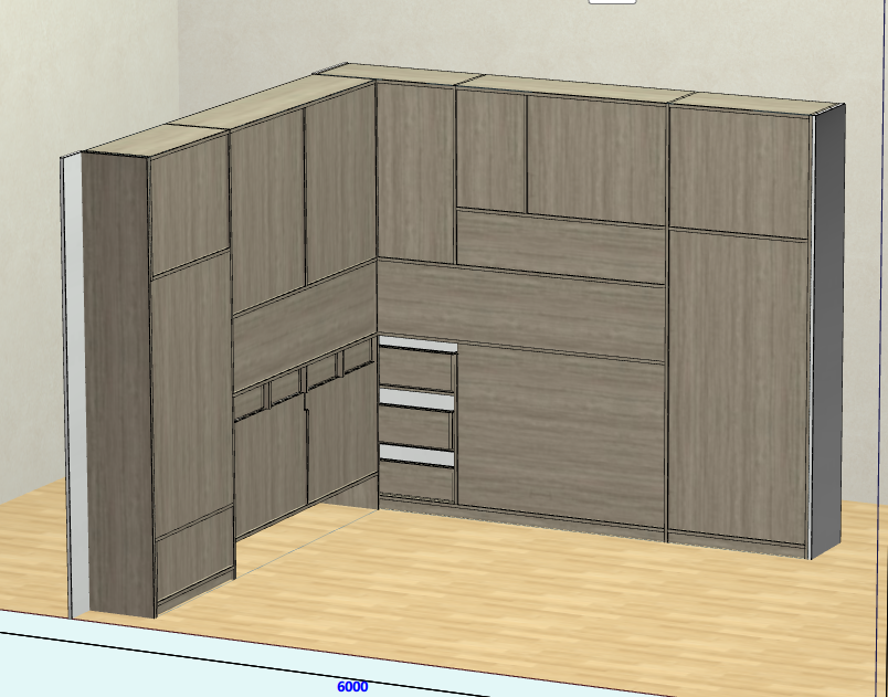 Panel furniture design and order splitting software, the front and back ends are integrated, no CAD foun