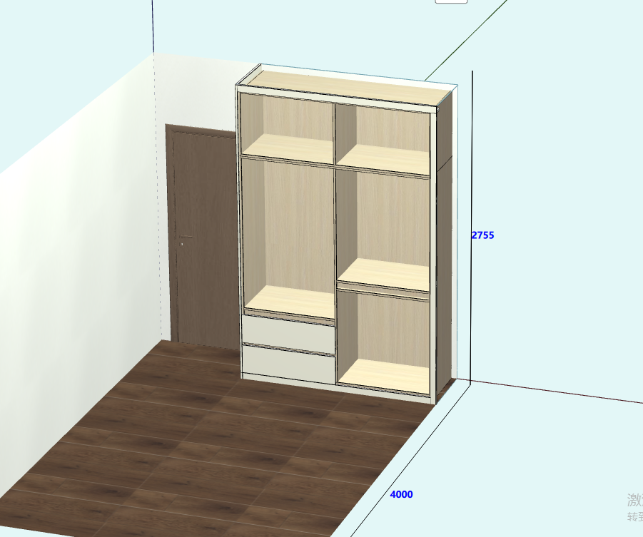 Cabinet software, the front and back ends are connected, you only need to draw a picture once, you can get a one-click quotation, and you can split the order and produce the drawing