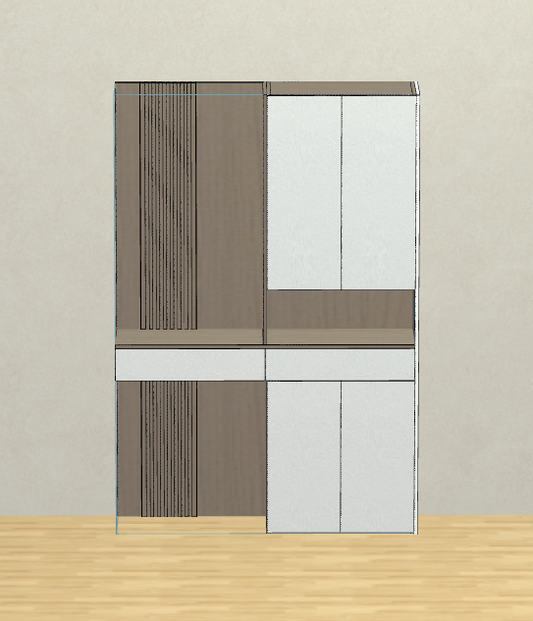 Panel furniture design, order splitting production software, you can draw cabinets with your fingers, one horizontal and one vertical, six sides of the drawing, mobile phone tablet data synchronization