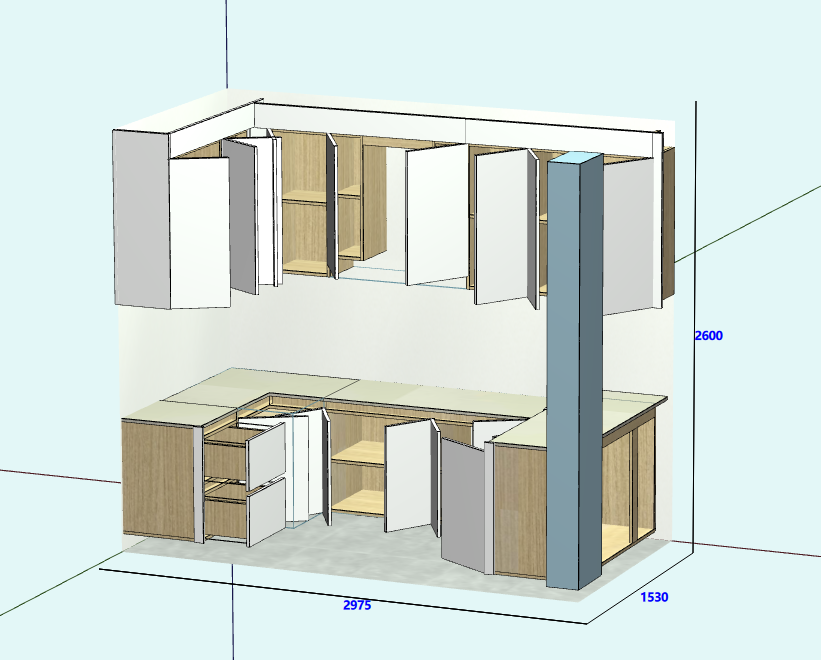 Cabinet software, mobile phones, computers and tablets can be operated from three ports, on-site volume