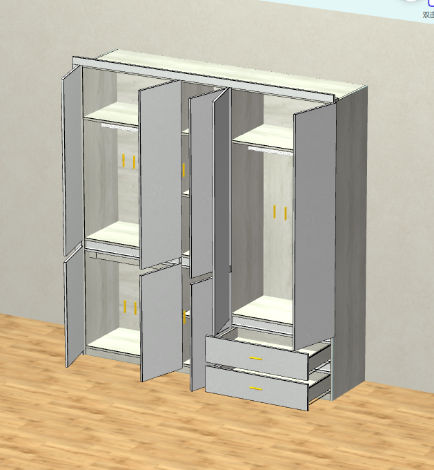 Panel furniture design and order splitting software, just draw a diagram renderings, split data Save time, save labor, and open up design to production!