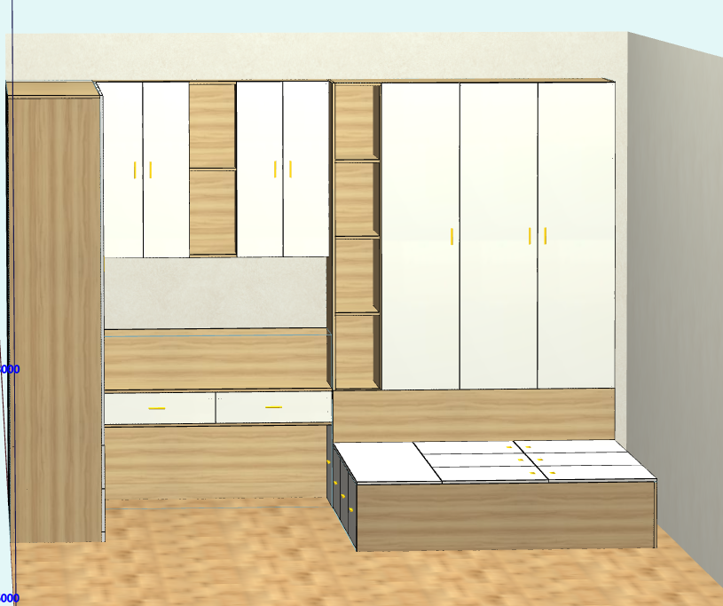 Remote eye remote docking customer customer scan the code to view the design 3D renderings electronic confirmation