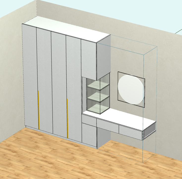 Remote eye remote docking customer customer scan the code to view the design 3D renderings electronic confirmation