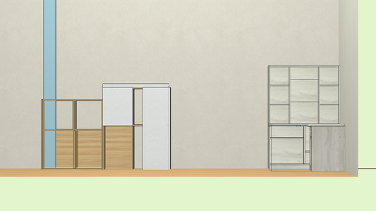 The cabinet software is a horizontal and vertical six-sided drawing cabinet, which can be operated by mobile phones, computers and tablets, and can be used in three days