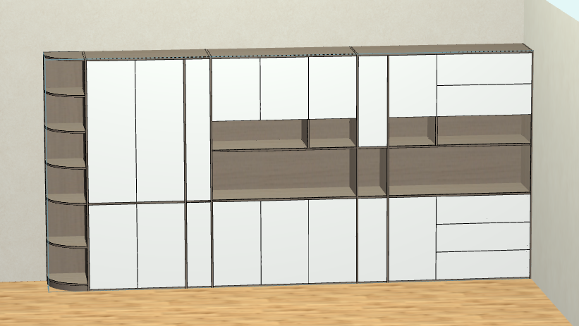The cabinet software only needs to draw a diagram and split the order data to save time and labor