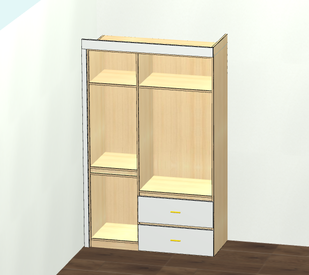 Panel furniture design and order dismantling software, one horizontal and one vertical six-sided painting cabinet, mobile phones, computers and tablets can be operated, and you can get started in three days