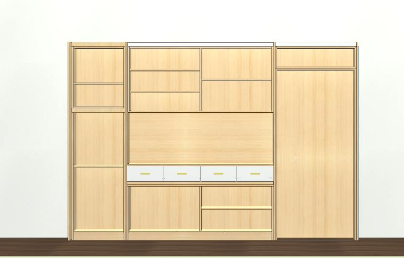 If you can't hire a designer and don't know CAD software, then try this cabinet for fools