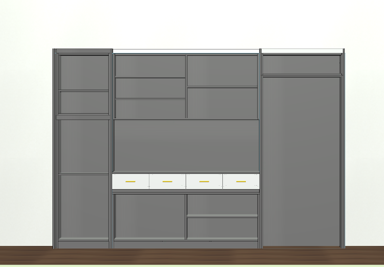 The cabinet software only needs to draw a diagram and split the order data to save time and labor
