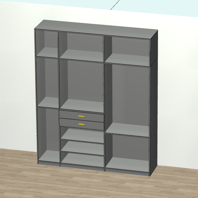 With this cabinet for dummies, you don't need to hire a designer, and you don't need a CAD software foundation