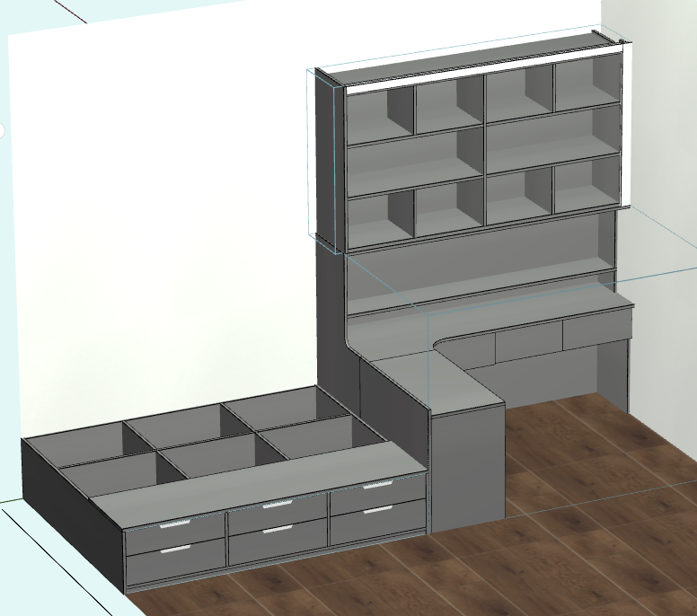 With this cabinet for dummies, you don't need to hire a designer, and you don't need a CAD software foundation