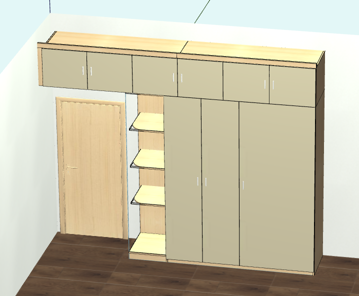 Panel furniture design and order dismantling software, one horizontal and one vertical six-sided painting cabinet, mobile phones, computers and tablets can be operated, and you can get started in three days