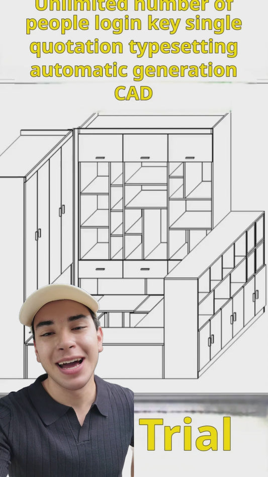 The cabinet software does not require any CAD foundation, which helps the factory to grow by 3 times, save labor and reduce costs