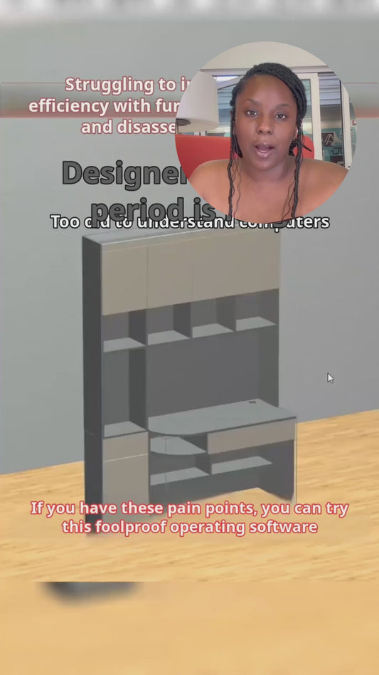 Panel furniture design, order splitting production software, you can draw cabinets with your fingers, one horizontal and one vertical, six sides of the drawing, mobile phone tablet data synchronization