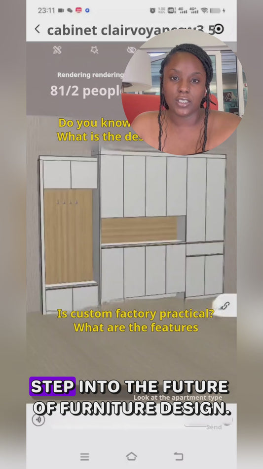 Remote eye remote docking customer customer scan the code to view the design 3D renderings electronic confirmation