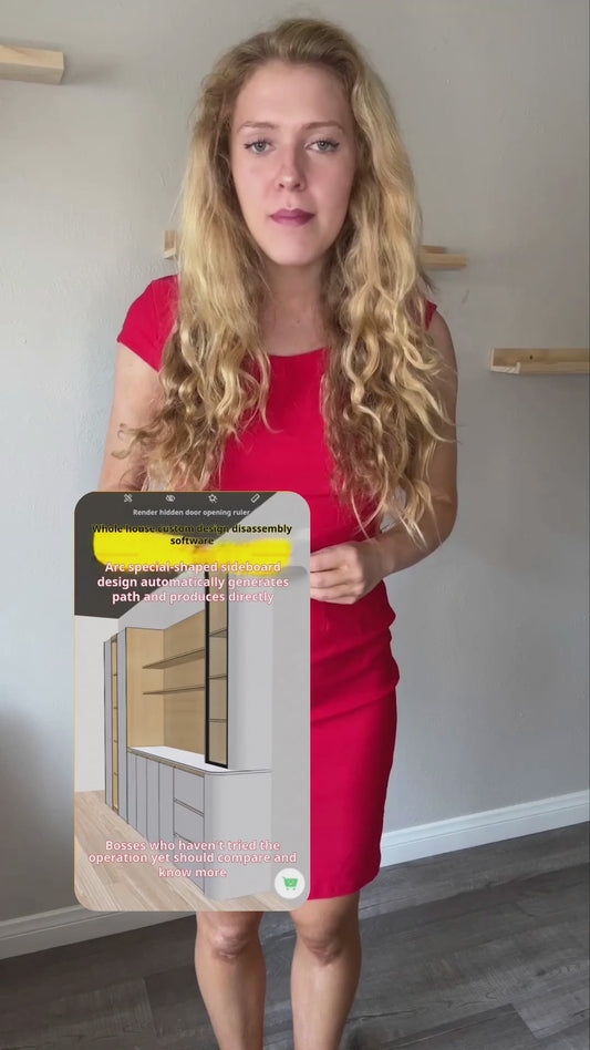 Panel furniture design, order splitting production software, you can draw cabinets with your fingers, one horizontal and one vertical, six sides of the drawing, mobile phone tablet data synchronization