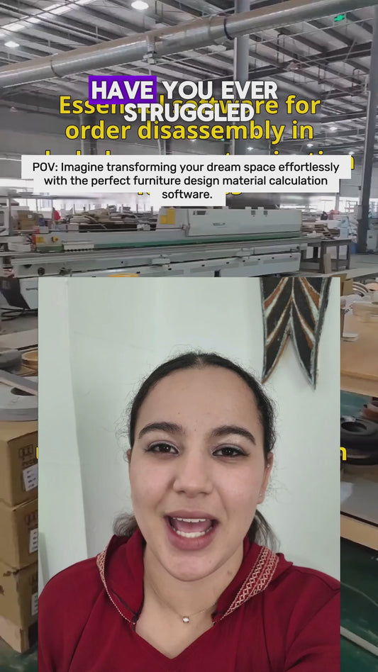 Panel furniture design, order splitting production software, you can draw cabinets with your fingers, one horizontal and one vertical, six sides of the drawing