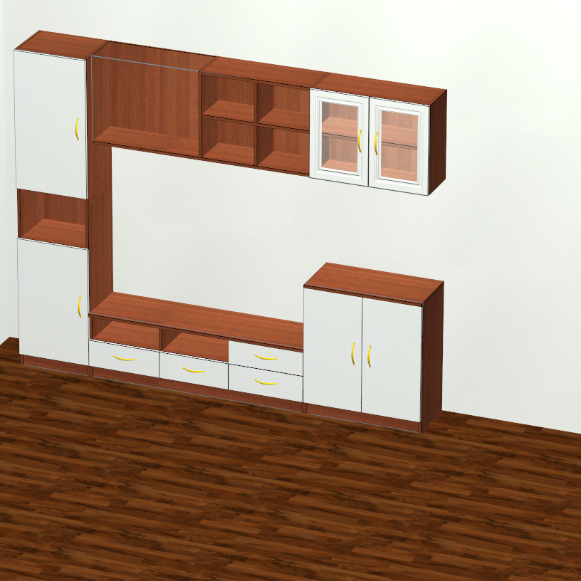 This multifunctional computer desk features built-in drawers and a sturdy design to hold a television, providing an effcient workspace and entertainment setup in any room, Perfect for modern living environments