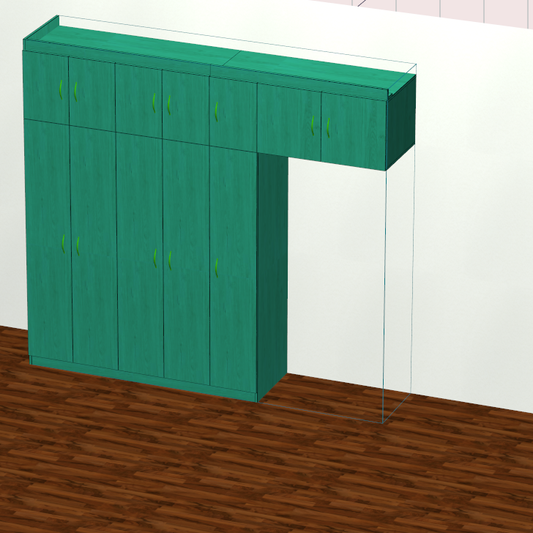 With this cabinet for dummies, you don't need to hire a designer, and you don't need a CAD software foundation