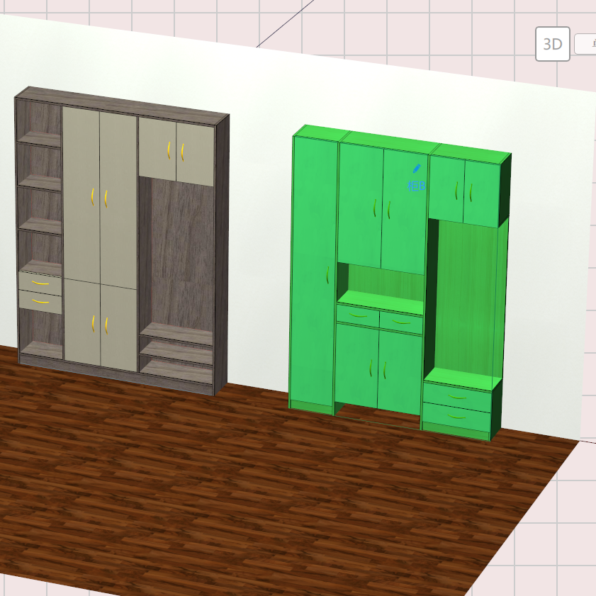 Remote eye remote docking customer customer scan the code to view the design 3D renderings electronic confirmation