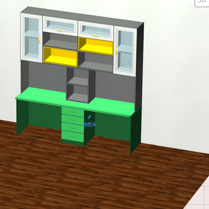 The cabinet software is a horizontal and vertical six-sided drawing cabinet, which can be operated by mobile phones, computers and tablets, and can be used in three days
